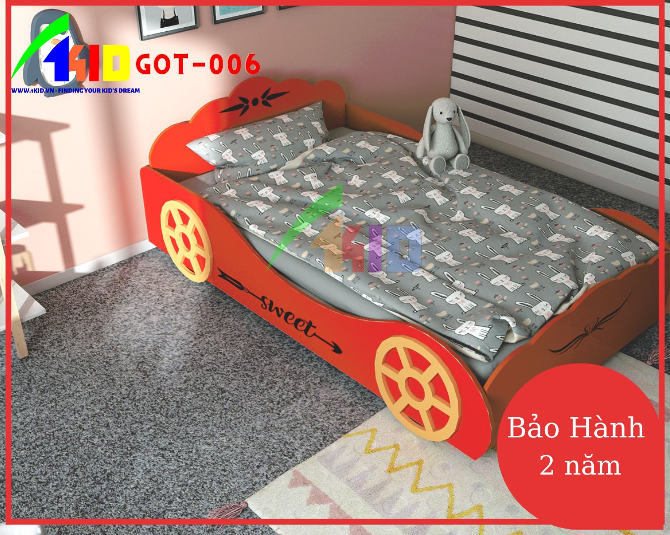 giường ngủ trẻ em kiểu dáng hoạt hình tại hải phòng